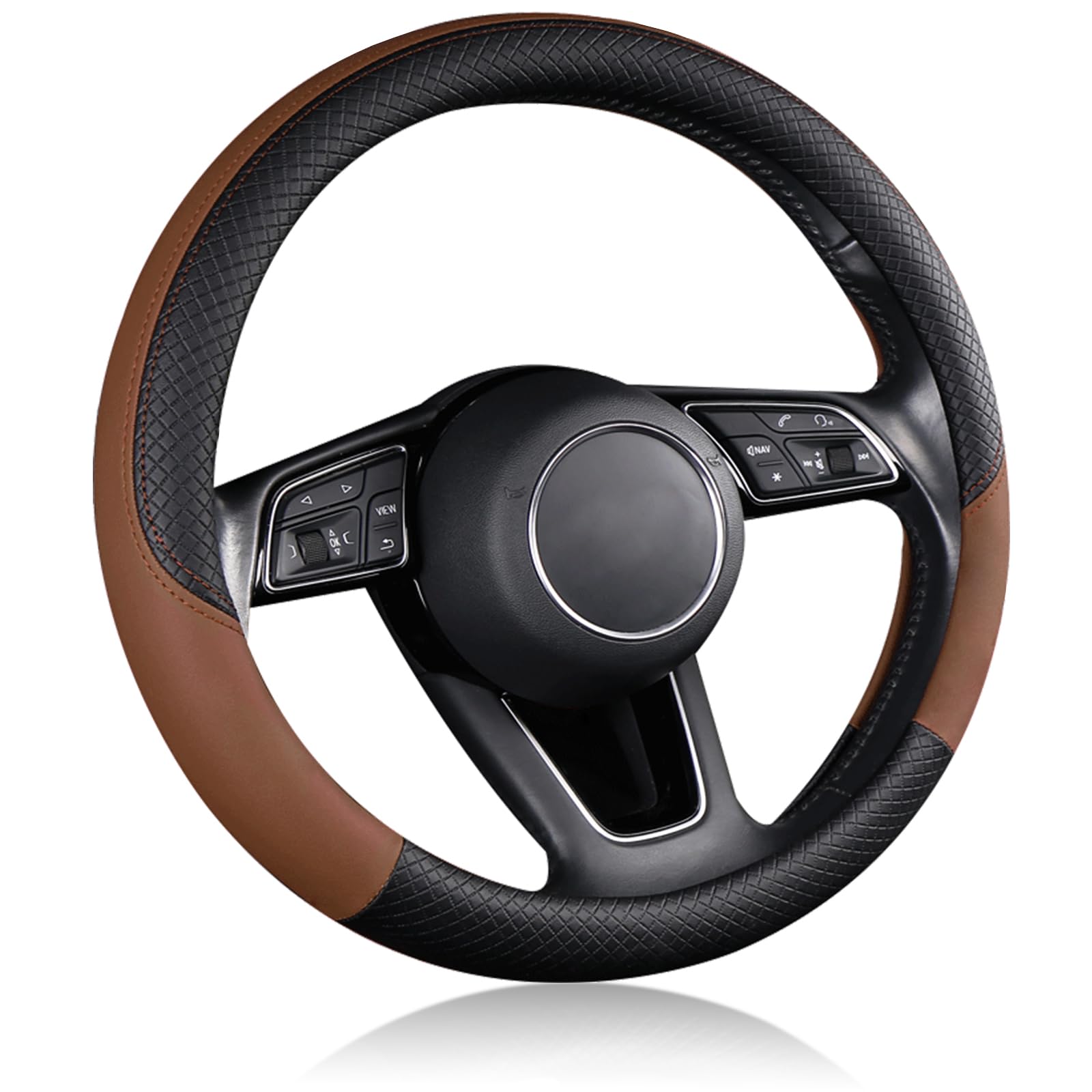 EIING ハンドルカバー 車用 軽自動車 sサイズ 3Dグリップ 滑り止め ス…