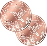 Bird Bath Copper Disk, 99.99% Pure Copper Bird Bath Cleaner, Triple-Point Support, All-Season Water Cleaber for Outdoor Bird Baths & Bowls (1 Pcs)