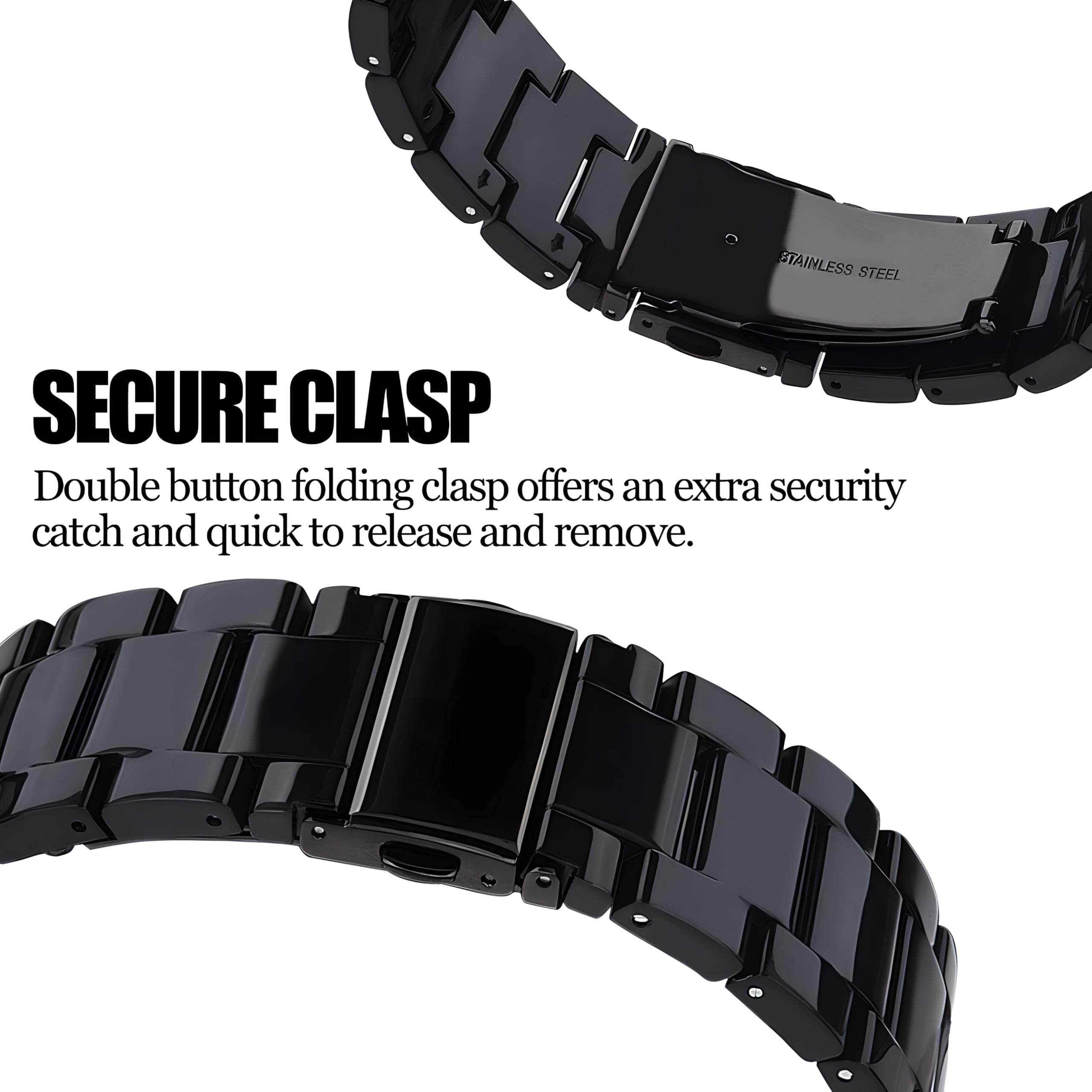 Cinturino Leggero in Resina Compatibile con Apple Watch Cinturini 38mm 40mm 41mm 42mm 44mm 45mm 46mm 49mm, Fibbia in Acciaio Inossidabile Cinturino per iWatch Ultra SE Serie 10 9 8 7 6 5 4 3 2 1