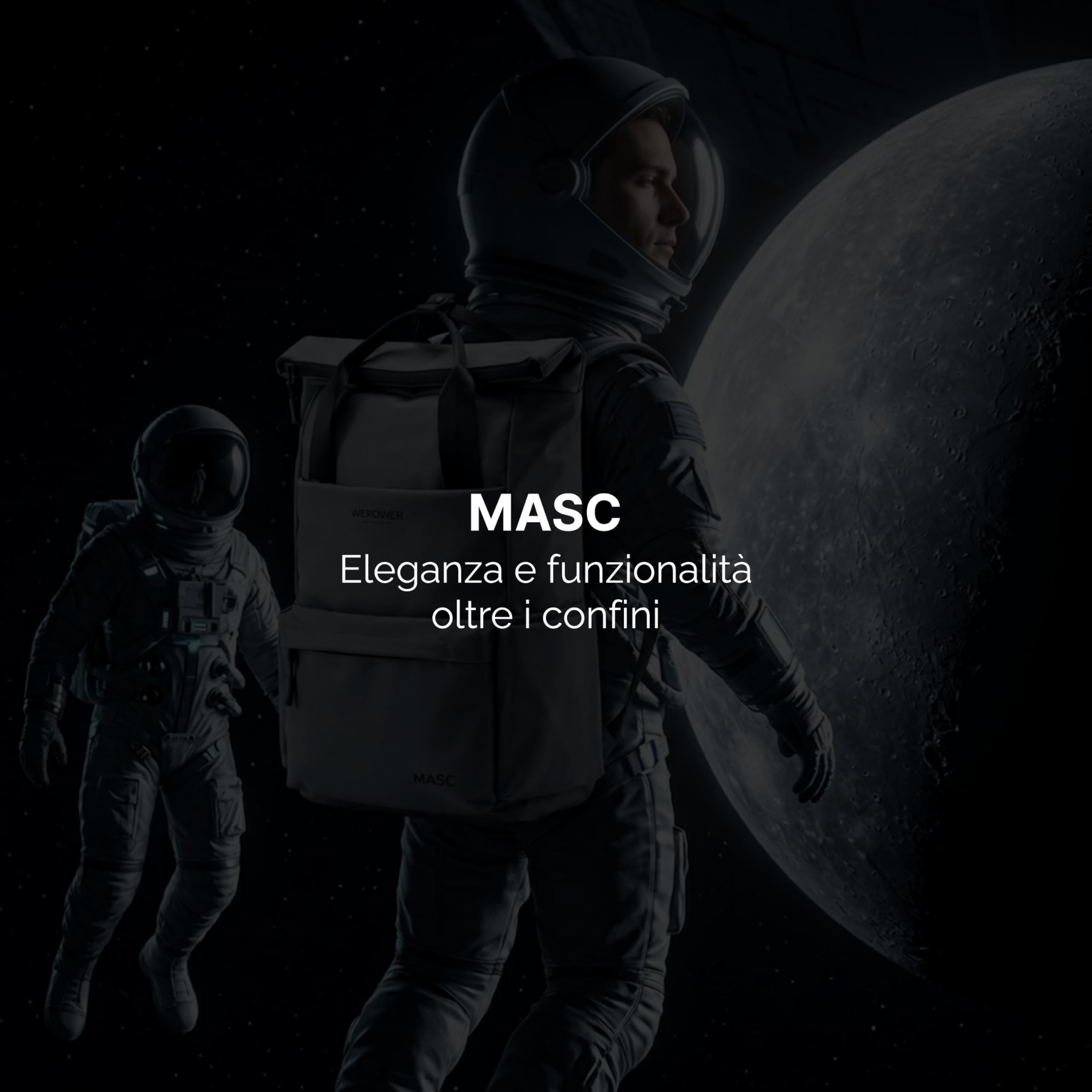MASC Zaino Rolltop per PC, Zaino Professionale Elegante Multitasche, Ergonomico e Impermeabile ideale per l’Ufficio