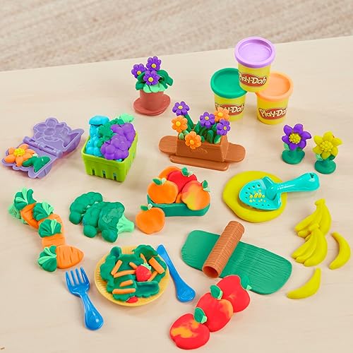 Miniatura 3 de Play-Doh Juego de herramientas para hacer crecer tu jardín hecho con plásticos sostenibles, 20 accesorios, 8 colores, juguetes para niños y niñas de