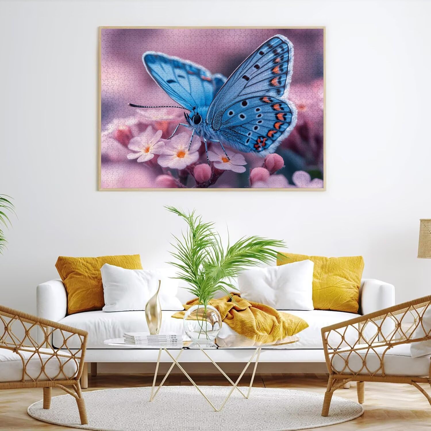 Puzzle 3000 elementów dla dorosłych, gry rodzinne, kwiat motyl, n-271