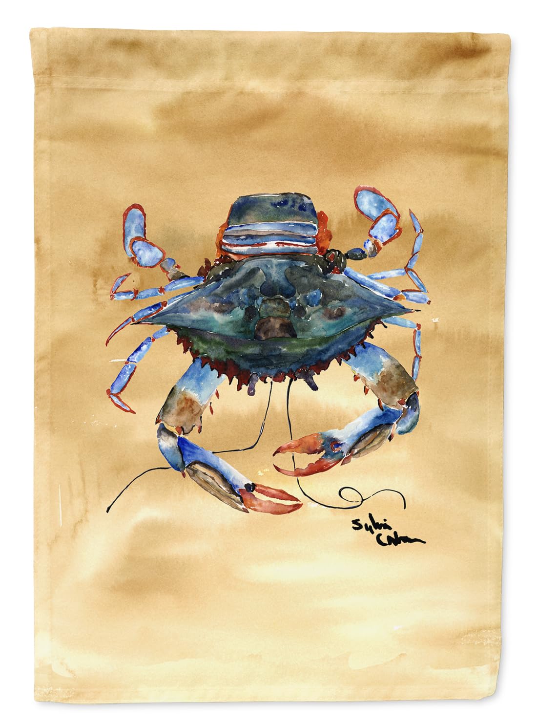 Crab Flag Garden Caroline's Treasures pavillon extérieur aux couleurs éclatantes