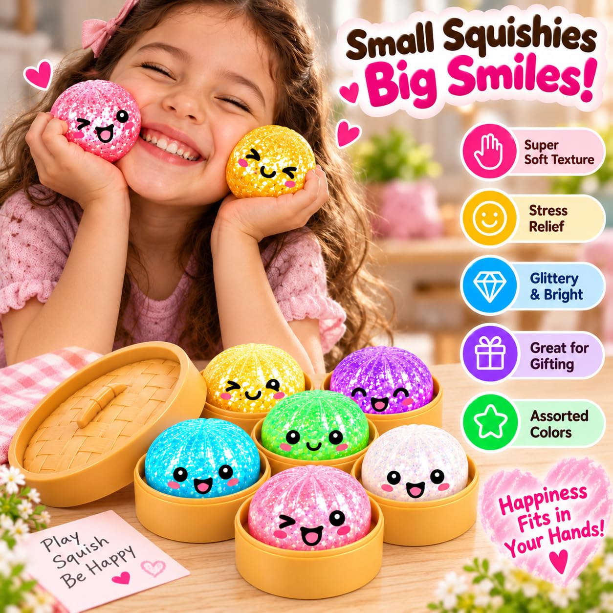 Dumpling Squishy Toy - Stress Relief & Fidget Fun -8
