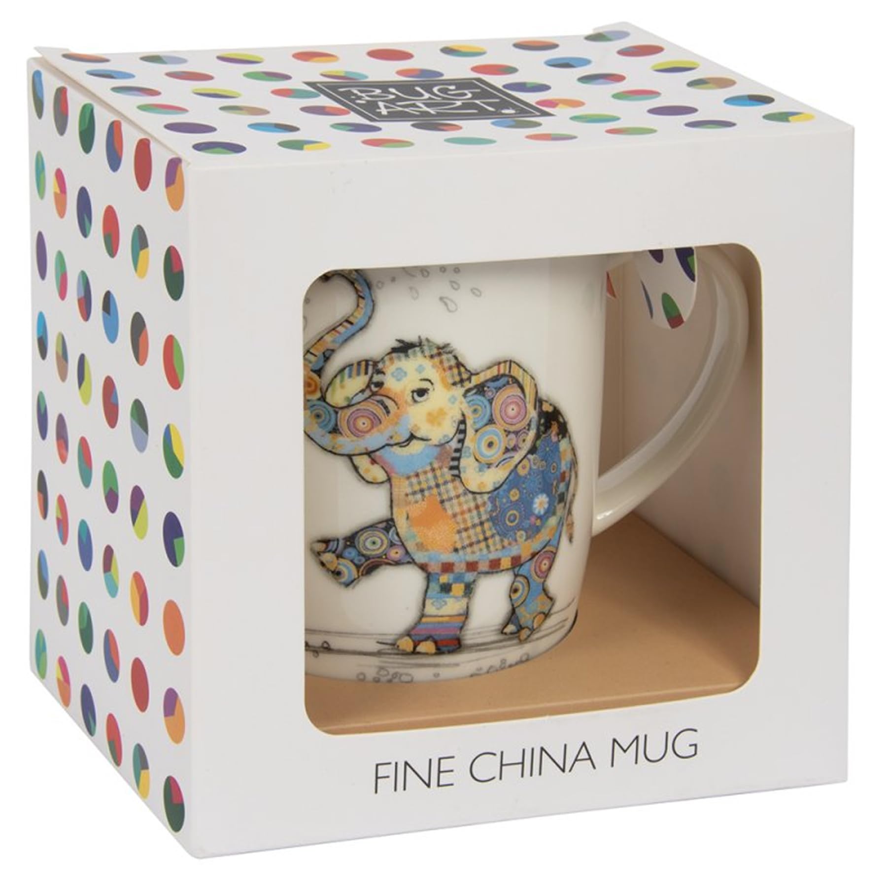 Widdle Gifts Bug Art Fine China Mug Tableware, Eddie Elephant 1767 - Image 3