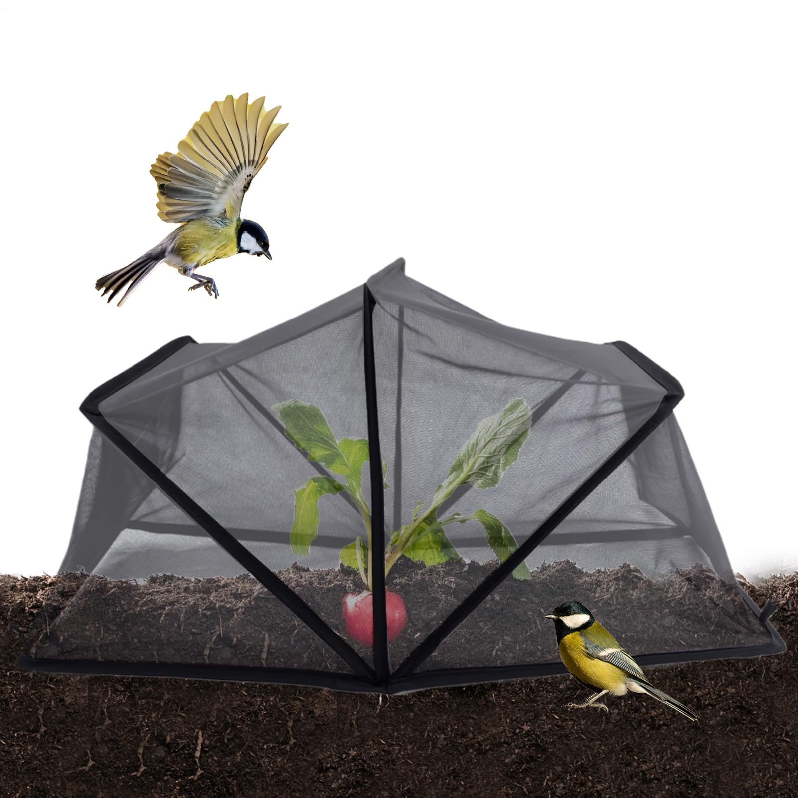 Raised Bed Cover, Foldable Plant Covers, Reusable Mesh Plant Protectors From Animals, Garden Cloches For Vegetable, Fruit, Seedlings