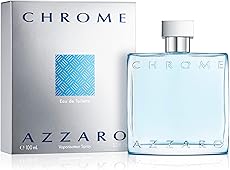 Azzaro Chrome Eau de Toilette — Mens Cologne — Citrus, Aquatic & Woody Fragrance, 3.3 Fl Oz