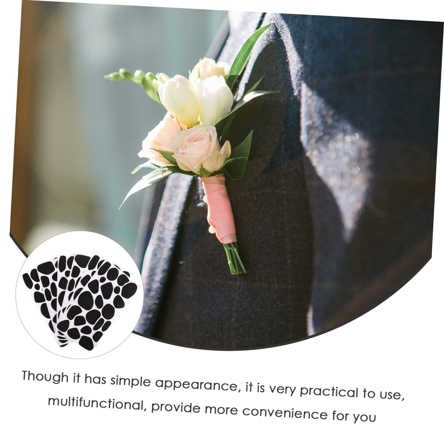 Hohopeti 2sets Stickers for Walls Adhesive Wall Decals DIY Decor Self-Adhesive Felt Sheets 6sheets*2