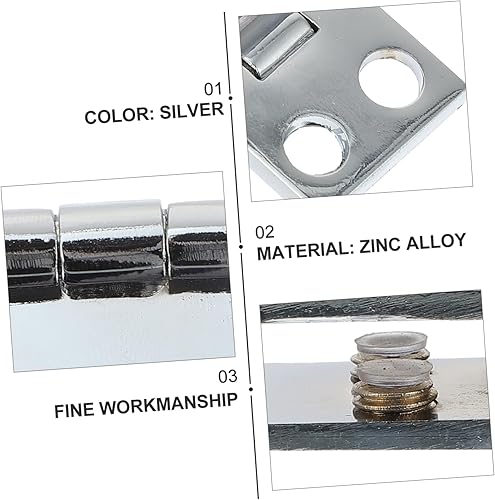 Miniatura 8 de DOITOOL Bisagras de puerta de vidrio para puertas de gabinete, accesorios de gabinete de cocina, bisagras de estantería de puerta de vidrio para