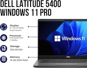 Dell Latitude 5400 14 İnç Intel Core i7 8. Nesil 16GB Ram 256GB