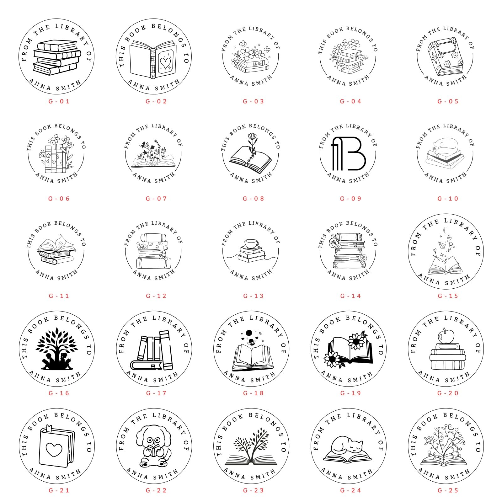 Timbro per goffratura con logo personalizzato per libri e inviti, in acciaio pesante, con sigillo nitido, strumento per matrimoni, biblioteche e marchi