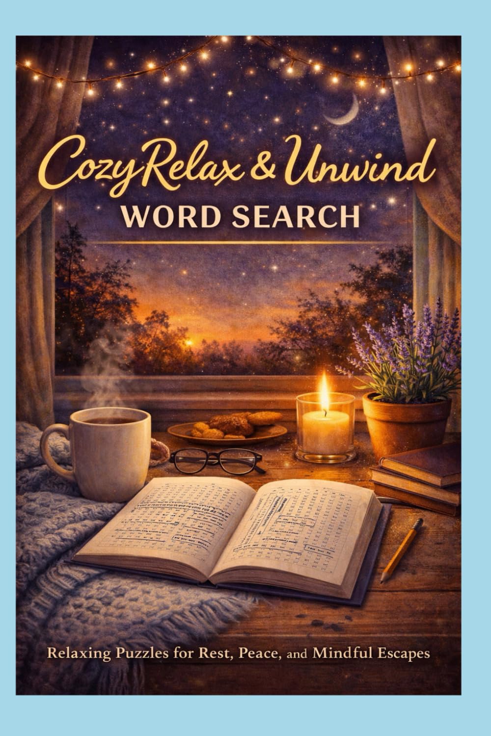 Cozy Relax & Unwind Word Search: Calming Puzzles for Stress Relief, Quiet Moments, and Peaceful Focus