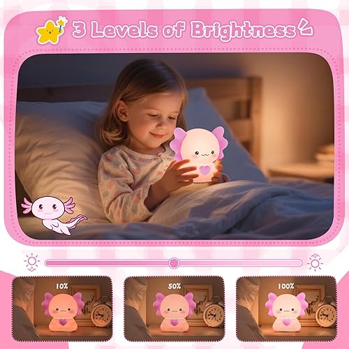 Miniatura 2 de Luz nocturna para niños con altavoz inalámbrico, portátil de 7 colores, lámpara de noche de tacto cálido regulable con control remoto, máquina de