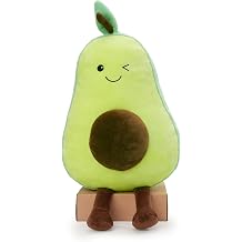 WEIGEDU Avocado Plush Stuffed Animal, 21 Inches Cute Winking Avocado Plushie with Dangly Legs, Soft Plush Fabric Fruit Toy, Kawaii Room Decor Gift