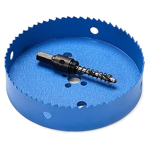 Miniatura 7 de Sierra de agujero bimetálica de 6 pulgadas para madera, cortador de agujeros de 5.906 in para luces empotradas, broca de sierra de agujero de