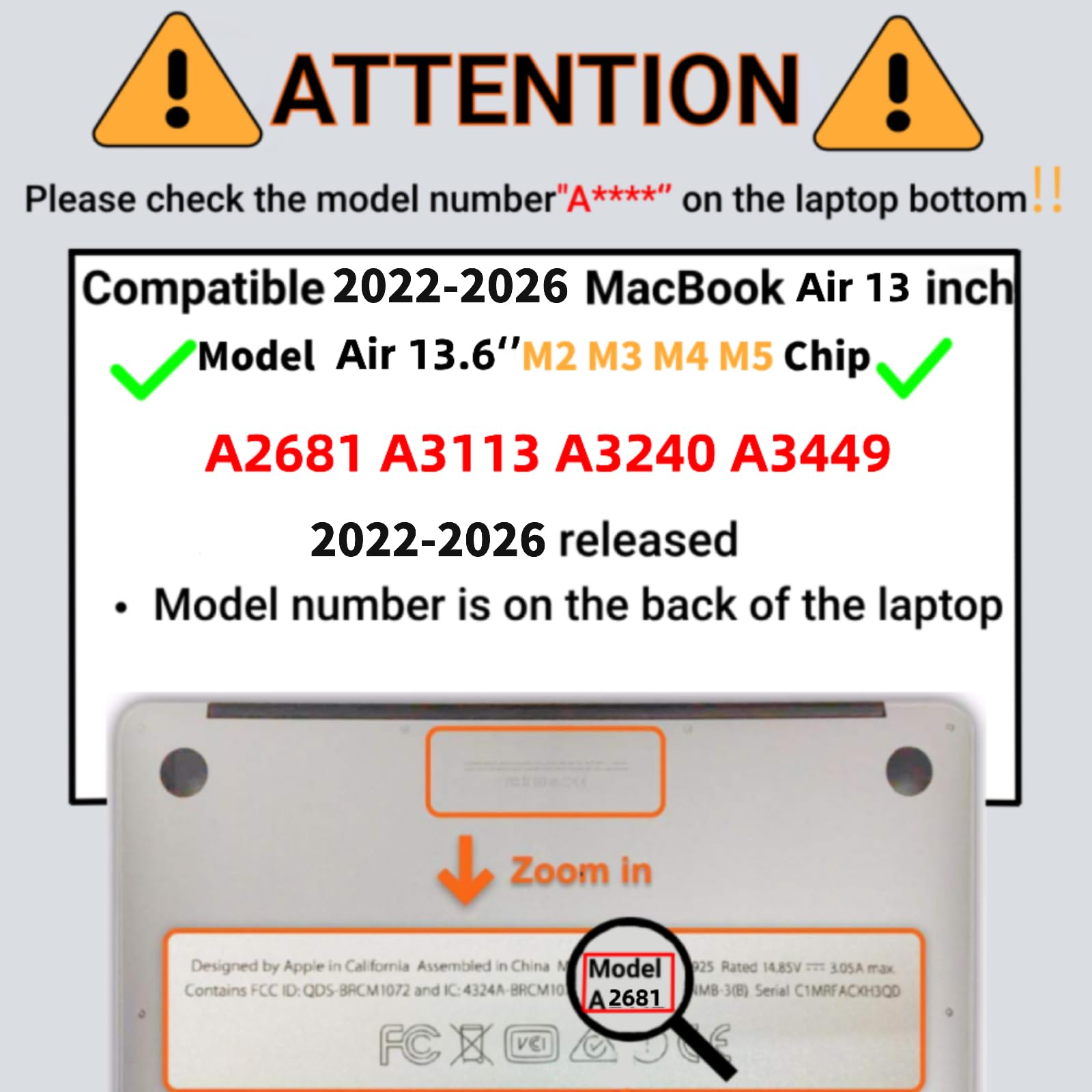 FFBOFFC Coque pour MacBook Air 13/13,6 Pouces (M5/M4/M3/M2, Modèles 2026-2021 A2681 3240 A3113 A3449), Étui Plastique et Housse de Clavier, idéal pour Le Travail, Les Voyages,Fleurs de Prunier