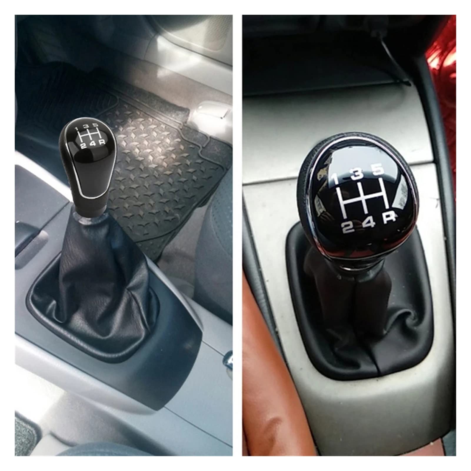 Pomello Cambio Per Mazda 2005-2011 - 6 Marce + Retromarcia, Impugnatura In Pelle Con Finiture Cromate - Foto 6