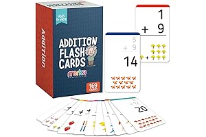 Merka Addition Flash Cards for Kindergarteners: Interactive Math Game for Kids to Master Addition Facts
