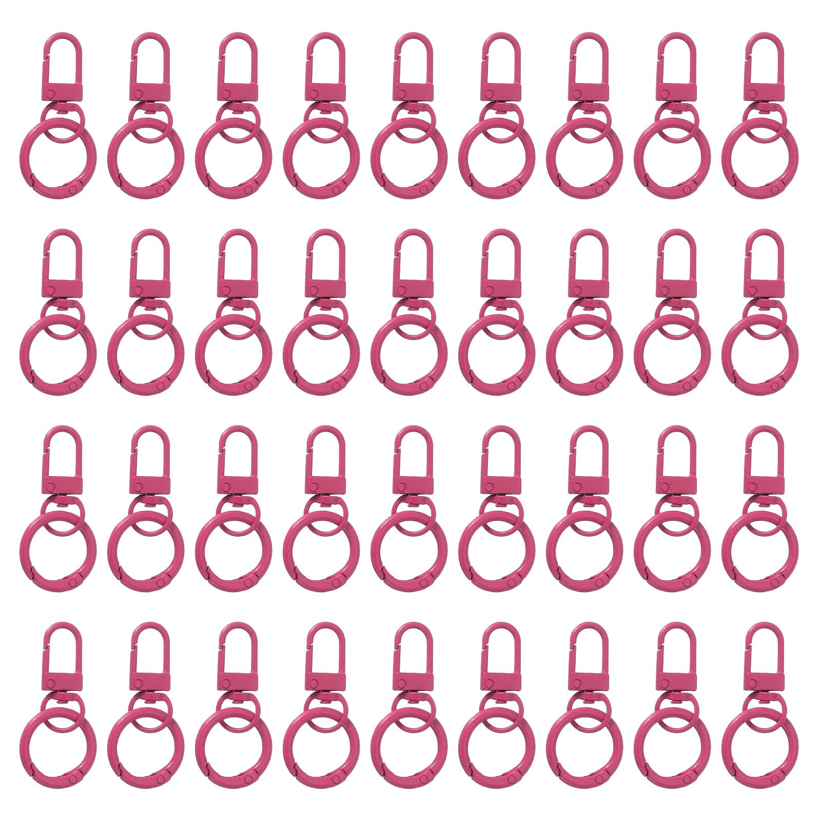 Mousquetons à pince PATIKIL rouge rose pour stopper la perte de vos clés de maison