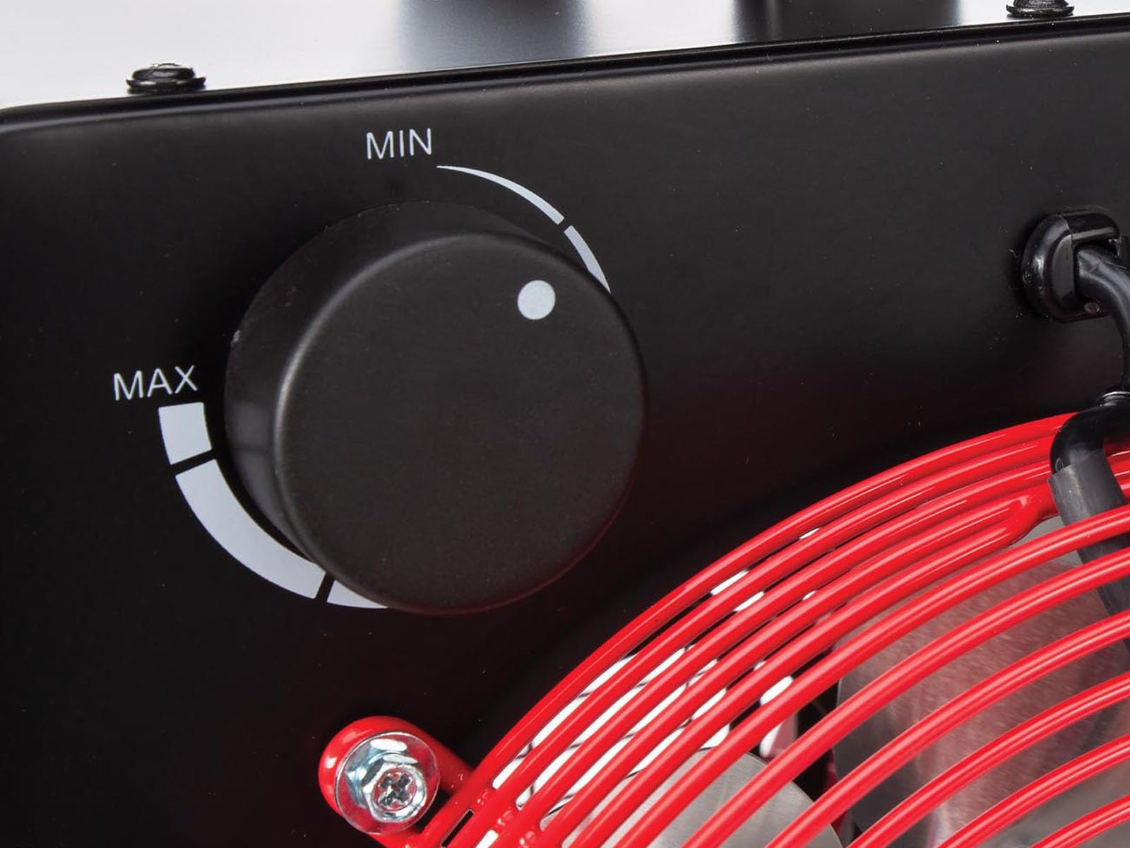 Perel - Radiador ventilador, 3300 W, con termostato y manguera de aire, calefacción eléctrica de taller