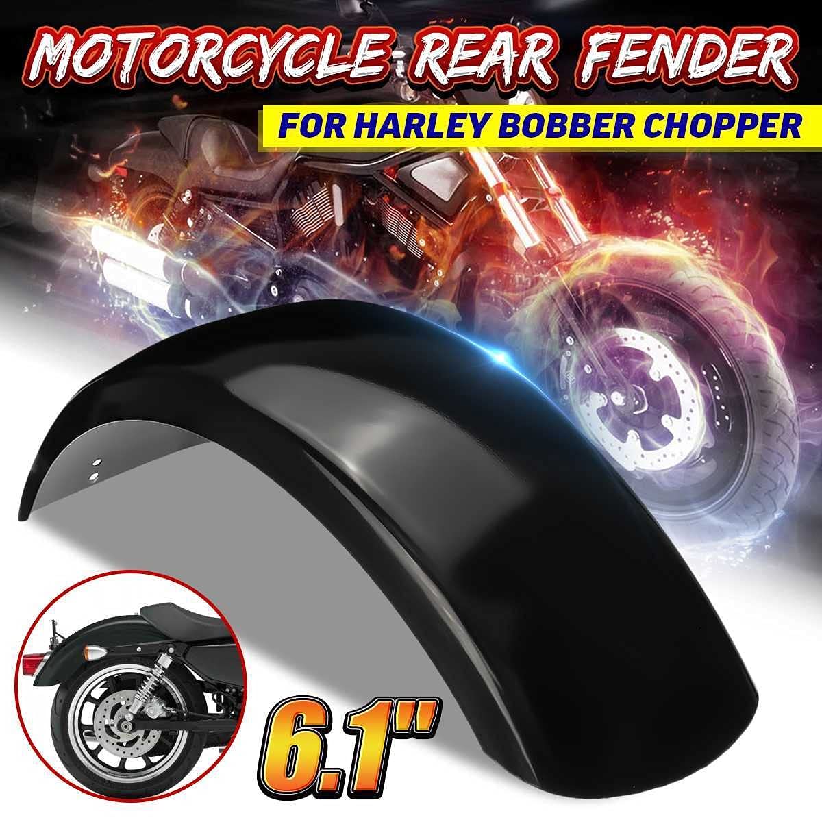 XIOSOIAHOU Garde-Boue 6.1" Moto Bavettes Acier Inoxydable Harley Bobber Chopper