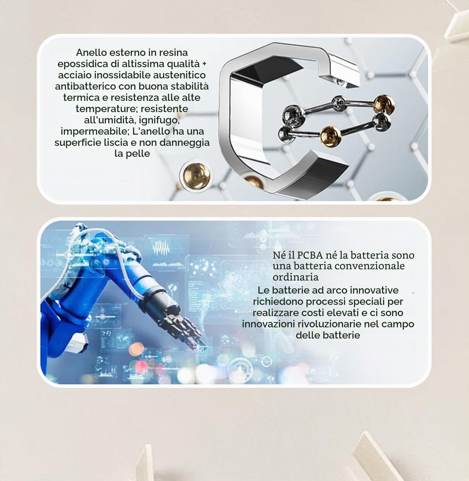 Anello intelligente per la salute IP68, fitness tracker con monitoraggio del sonno, frequenza cardiaca, pressione sanguigna, ossigeno, contapassi