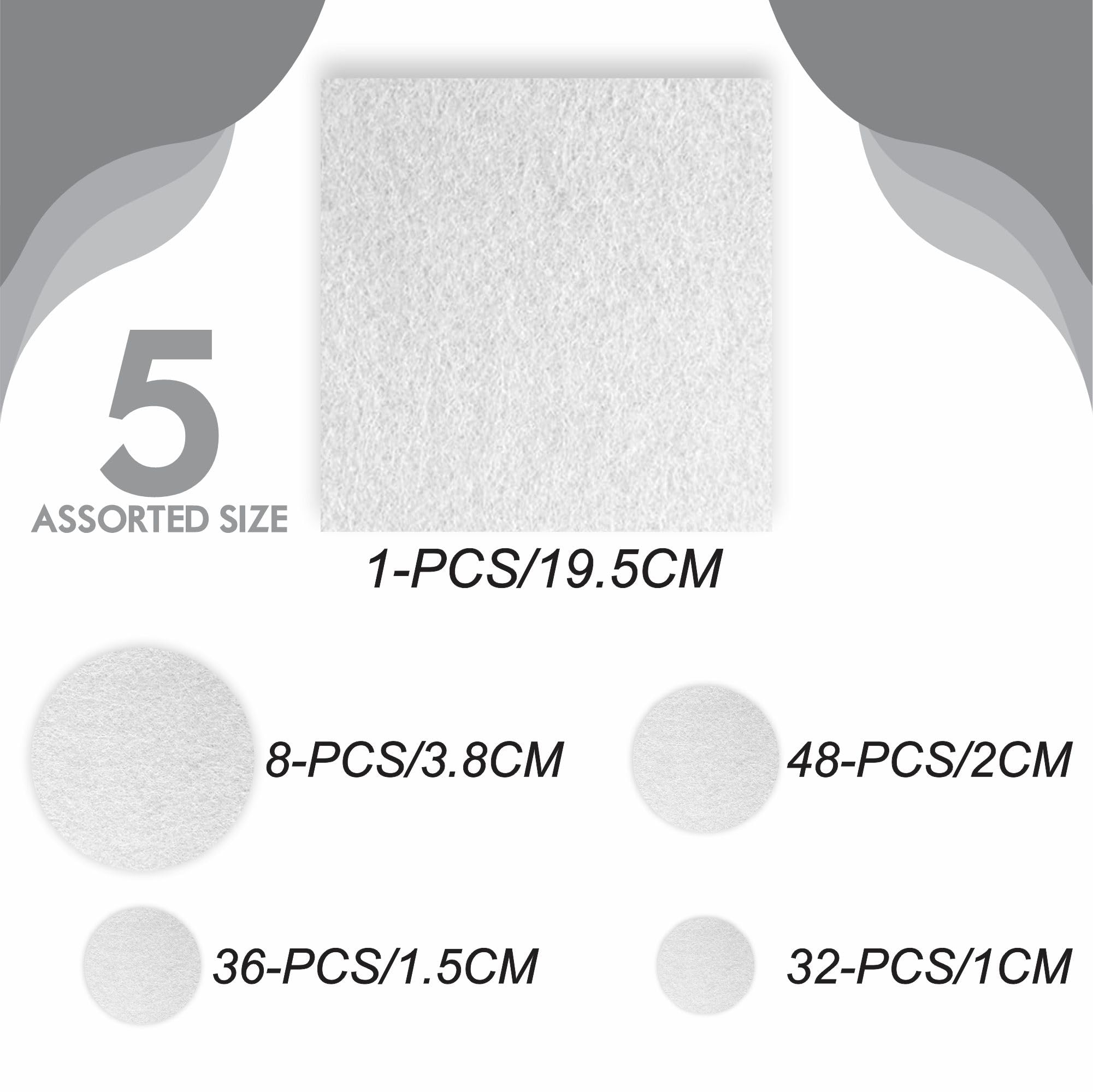 Sourcing Map Cuscinetti In Feltro Per Mobili, 30 Mm, Autoadesivi, Antiscivolo, Antigraffio, Rotondi, In Feltro, Per Armadietti, Armadi, Piedi E Pavimento, Colore: Beige