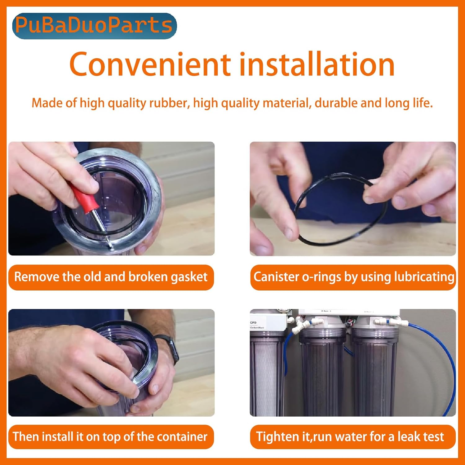 W34-OR Water Filter O-Ring — Compatible with American Plumber/Pentek 151120 Systems,Fits Culligan/Ametek/Omnifilter Models (10-Pack)