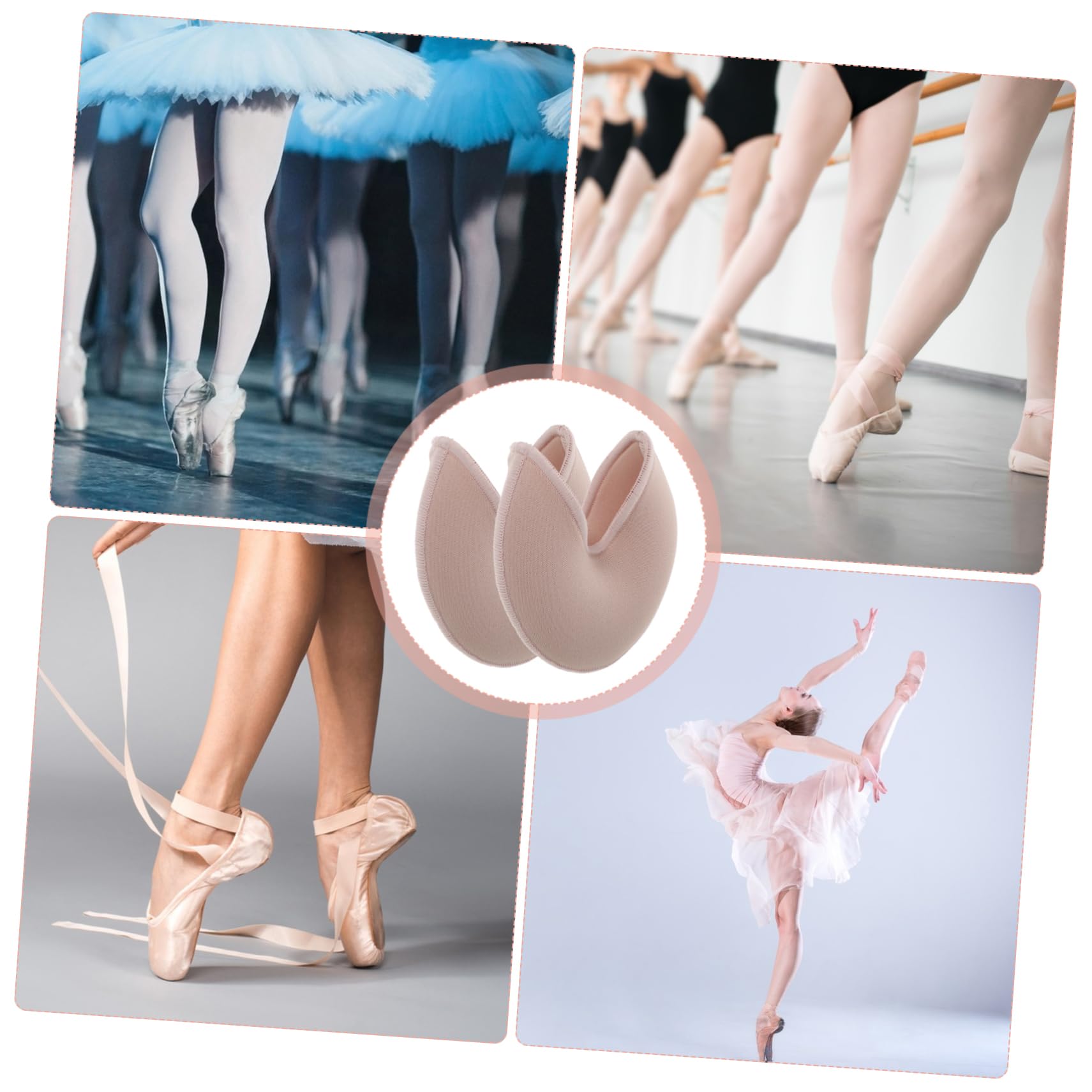 10paare Elastische Fußzehenschutzkappen -halbsocken Vorderfußschutz Gel-füßlinge Für Damen Geeignet Für Ballett Und Bauchtanz Druckentlastend Und Flexibel