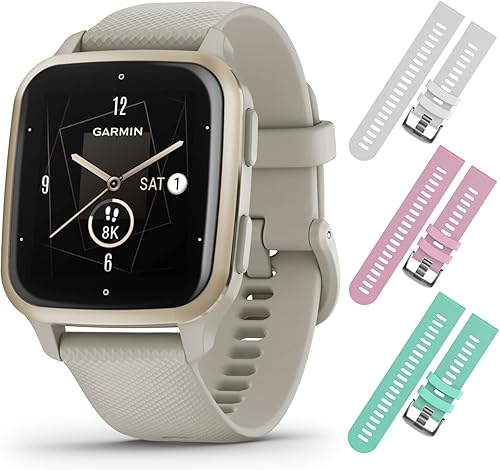 Garmin Venu Sq 2 - Edición musical, reloj inteligente GPS, monitoreo durante todo el día, batería de larga duración, pantalla AMOLED, gris