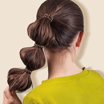 IKOCO 150PCS Seamless Hair Ties for Women, No Damage, Leopard Print