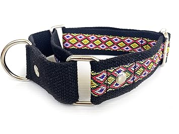 Dog-O-Bow Rattle Print Martingale Collar for Dogs (XL)