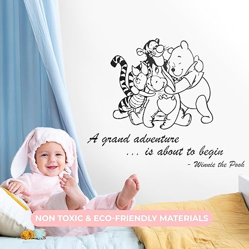 Miniatura 6 de Winnie Pooh & Friends - Calcomanía de pared para habitación de bebé, calcomanía para habitación de bebé (22 pulgadas de ancho x 18 pulgadas de alto)