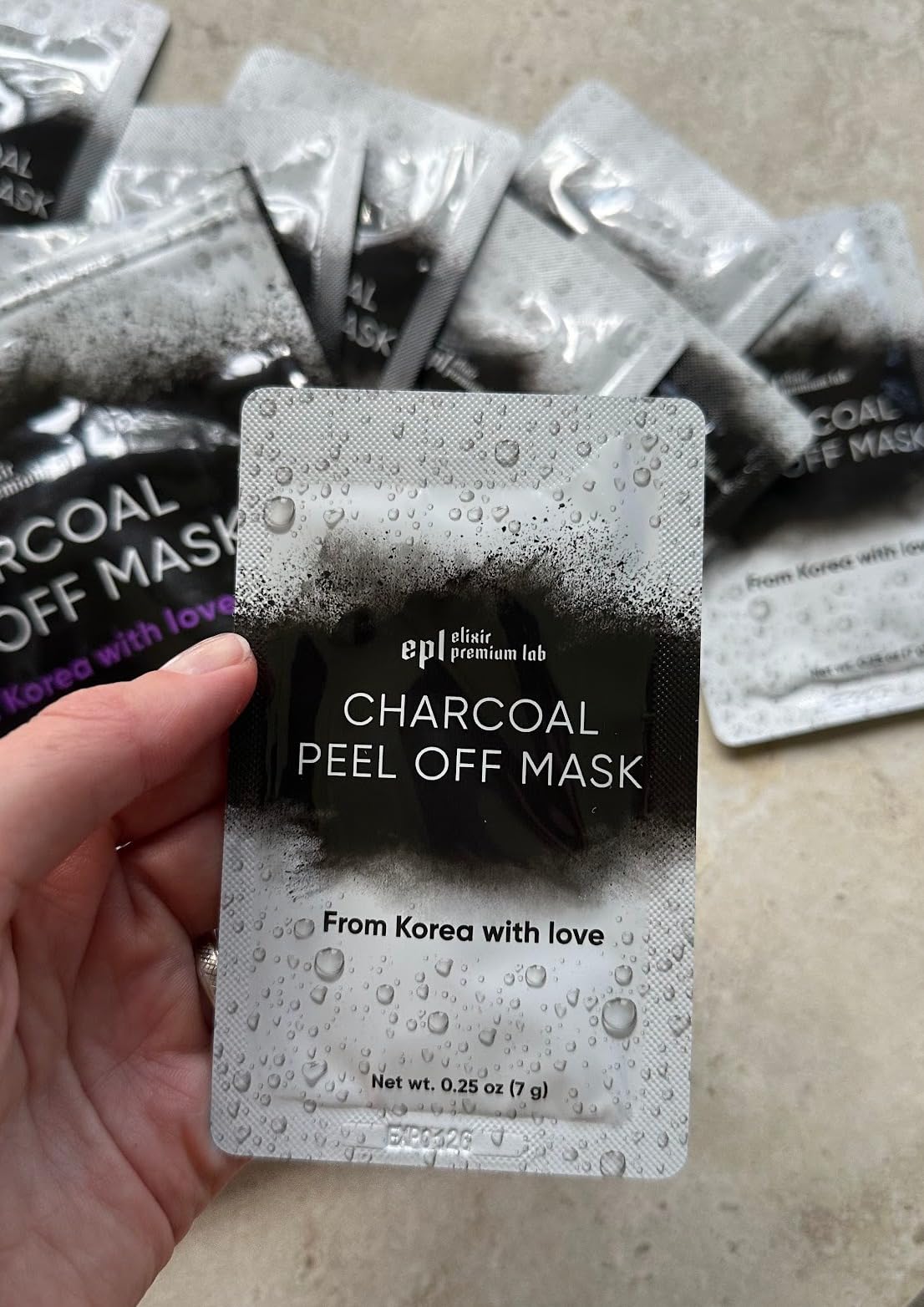 WONDER FAMILY Black Mask Peel Off Face Mask with Activated Charcoal Powder – Korean Blackhead Remover Mask for Nose & Face, Pore Cleaner, Clay Mask & Strips Alternative, Face Mask Skincare for Men & Women, Gift Set