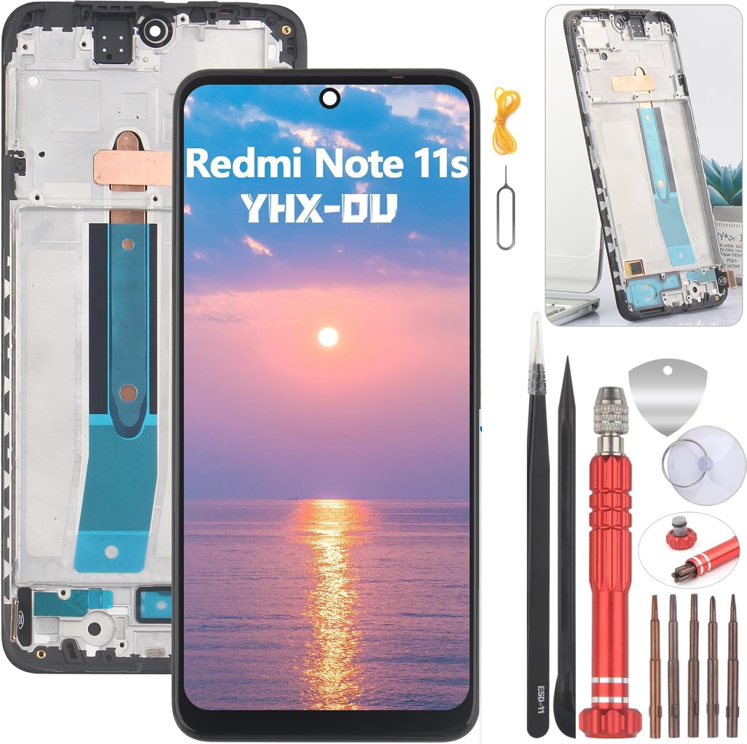 Écran LCD pour Redmi Note 11S Bloc Afficheur Tactile Complet Noir - 7