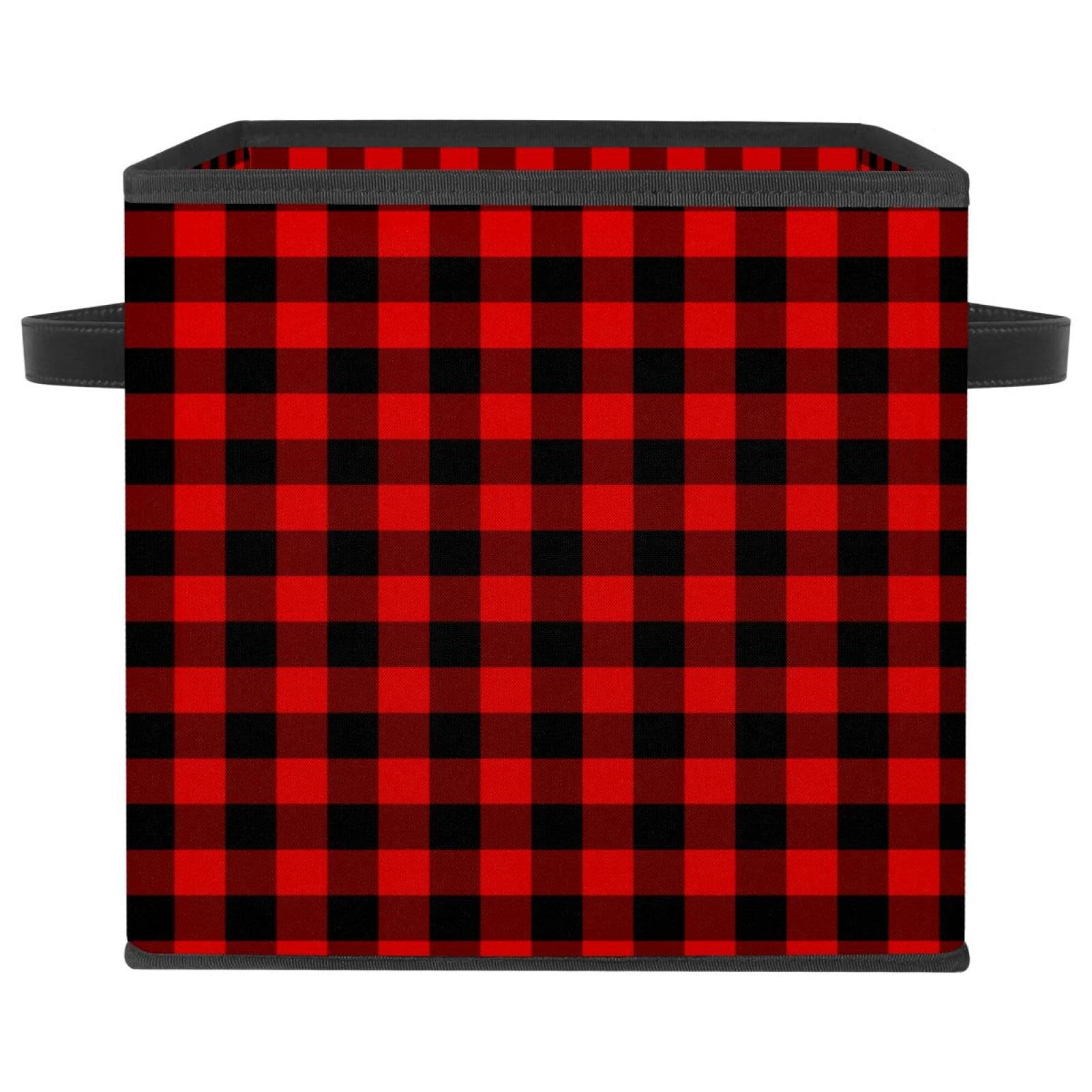 Boîte de rangement pliable pour jouets et vêtements, cube écossais pour placard de chambre