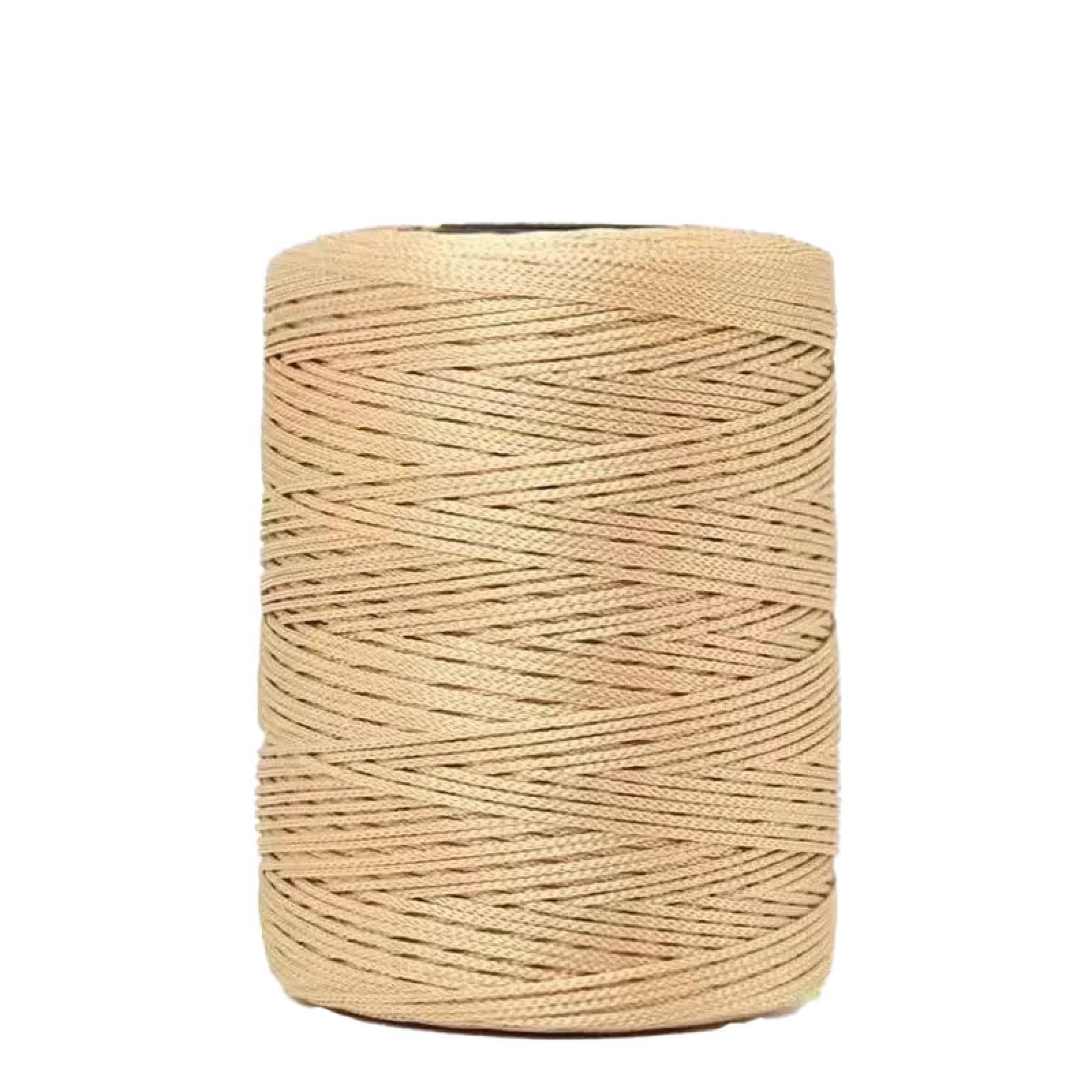 Macramé Polyester Ficelle 1mm 100g tressé macramé cordon glace tricot léger corps fil pour crochet corde pour bricolage main artisanat sac panier coussin maison décorations 4PCS col-5