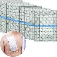 Vista 1 de Protector de ducha impermeable Funda de ducha para catéter de diálisis de 10x12 pulgadas grande Sin pegamento en el centro para puerto