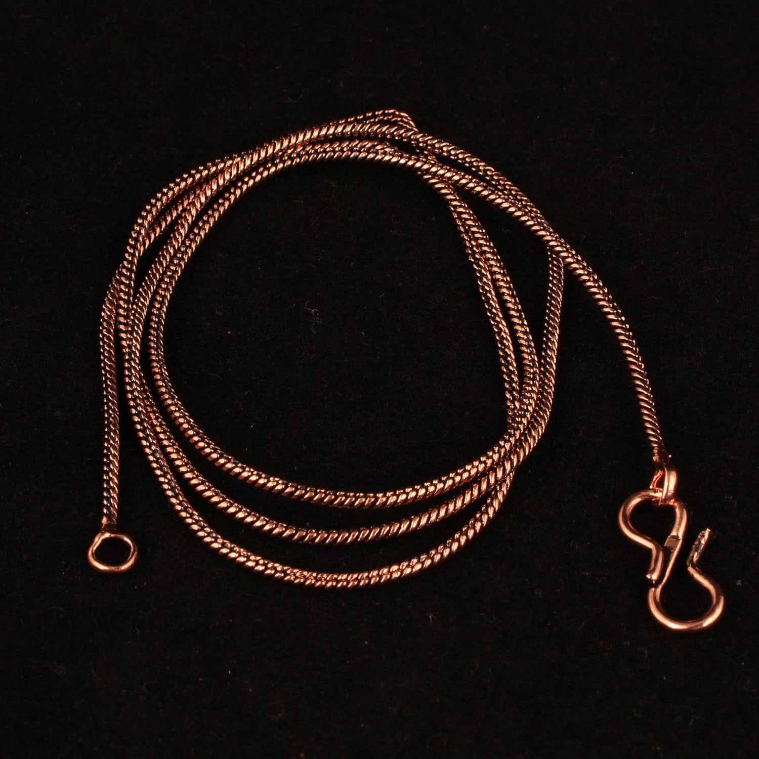 Rudra Empire Solid Copper Antique Link Rope Chain Necklace for Women and Men- 20 Inch - Image 4