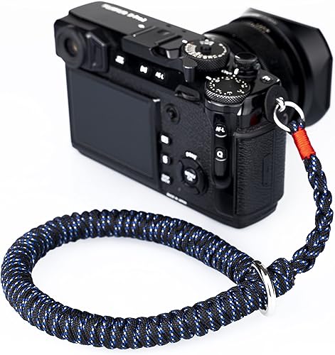 Miniatura 6 de AJART Correa de muñeca para cámara (azul) Correa de mano para cámara Paracord, Azul