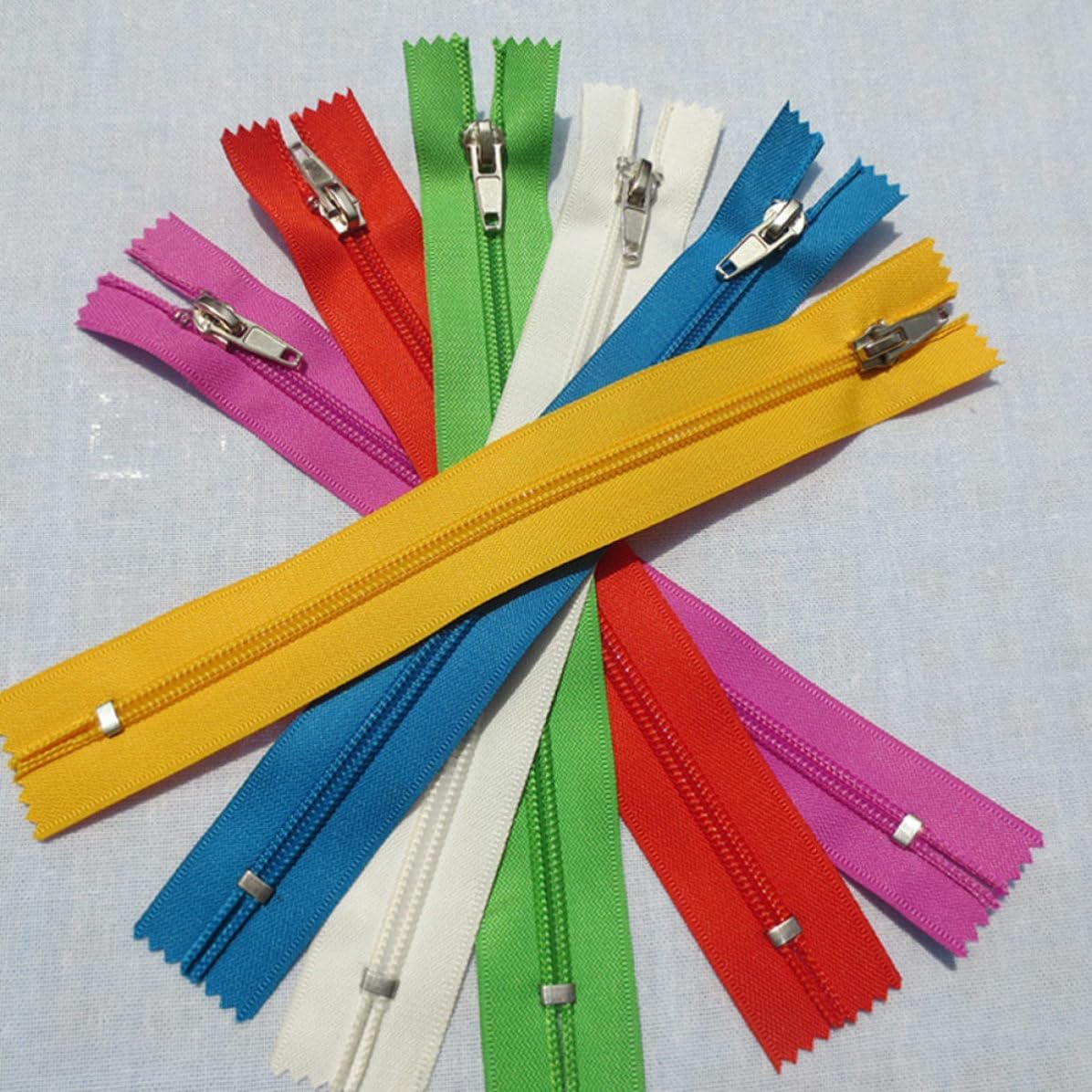 Colorful Zippers Sewing 100pcs Nylon for DIY Clothing Crafts