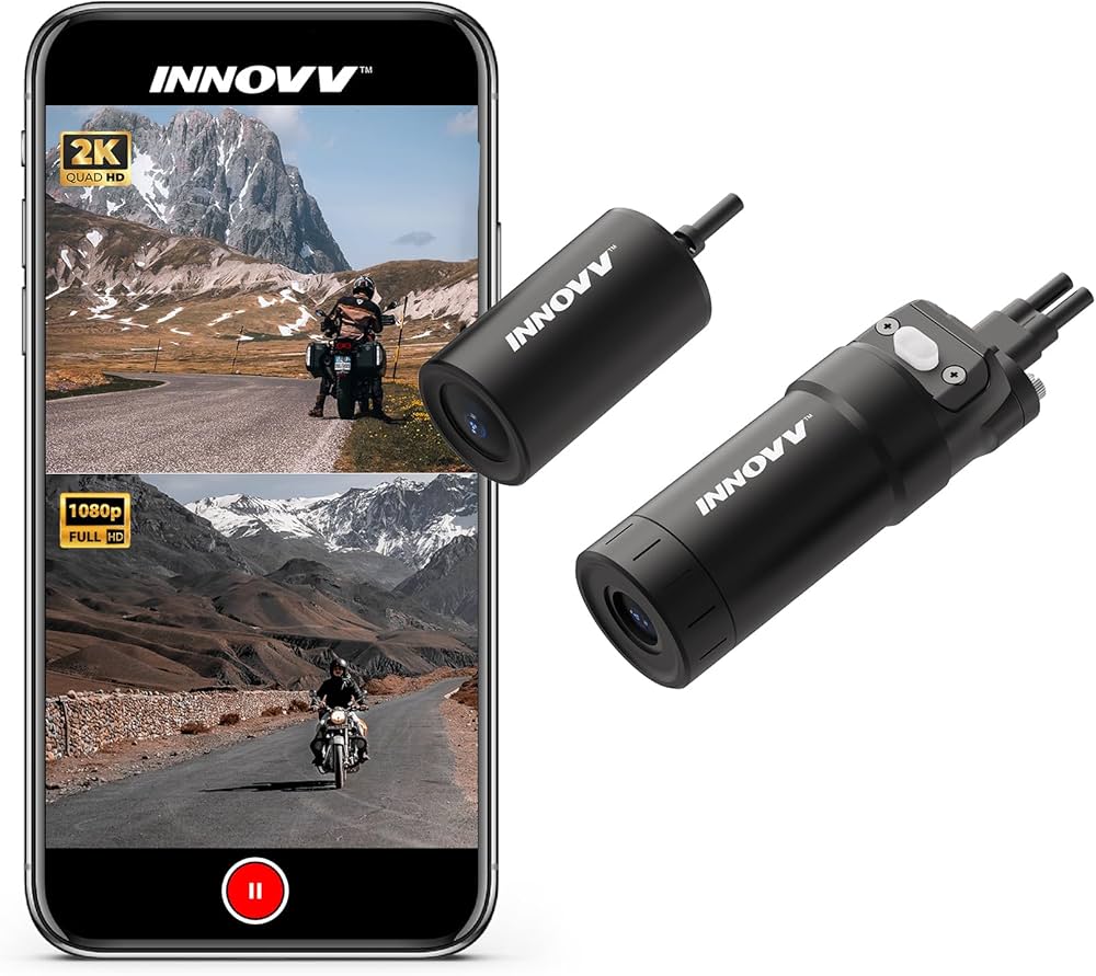 Amazon.com: INNOVV K6 Motorcycle 2K QHD Dash Cam, Dual STARVIS