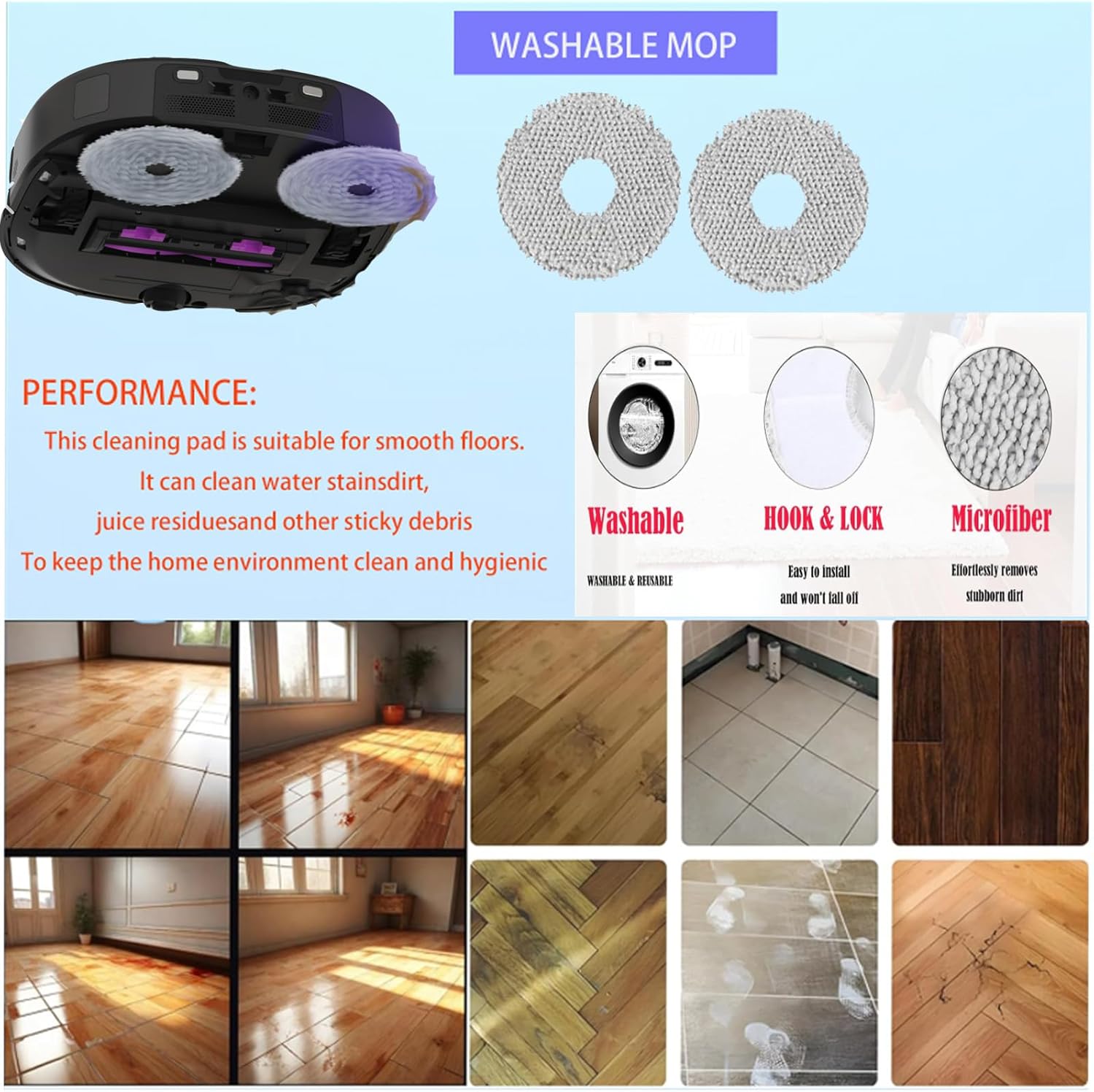 Accessories for Eureka J15 Pro Ultra: Replacement Parts Compatible with Eureka J15 Pro Ultra Robtic Vacuum Cleaner Main Brush Side Brush Hepa Filter Dust Bags Spare Attachments