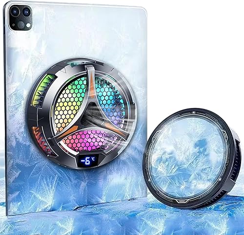 Miniatura 8 de Enfriador de tableta para iPad Surface Pro 30 W radiador súper potente ventilador magnético de enfriamiento del teléfono con 3 modos de