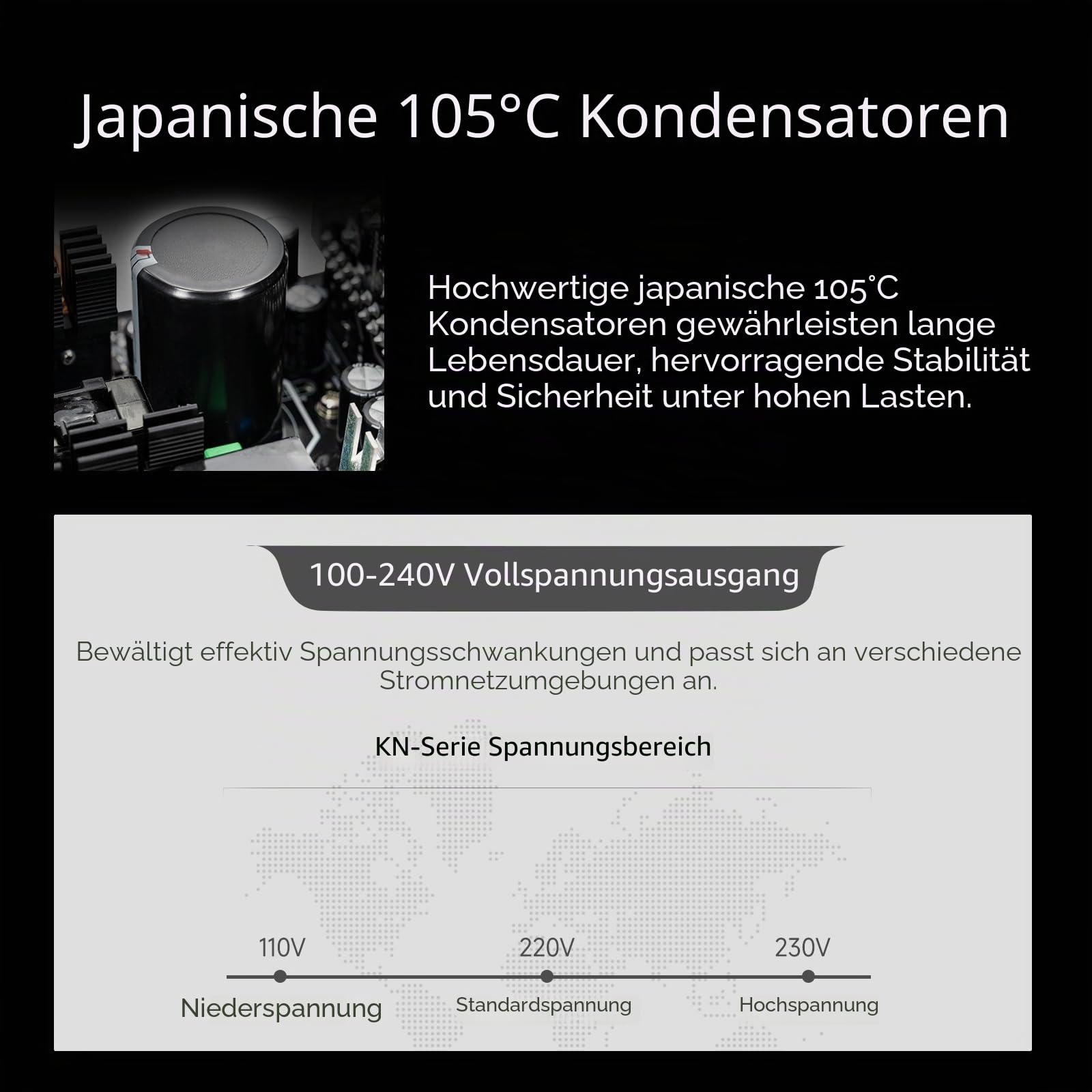 CPS Netzteil Vollmodular, 750W ATX 3.1, 80 Plus Gold Zertifiziert, PCIe 5.1 12V-2×6, japanische Kondensatoren, Ultra-Flexible Kabel, 5 Jahre Garantie (KN750)