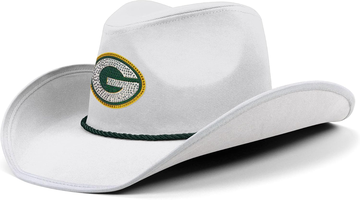 FOCO NFL Womens NFL Team Rhinestone Logo White Cowboy Hat