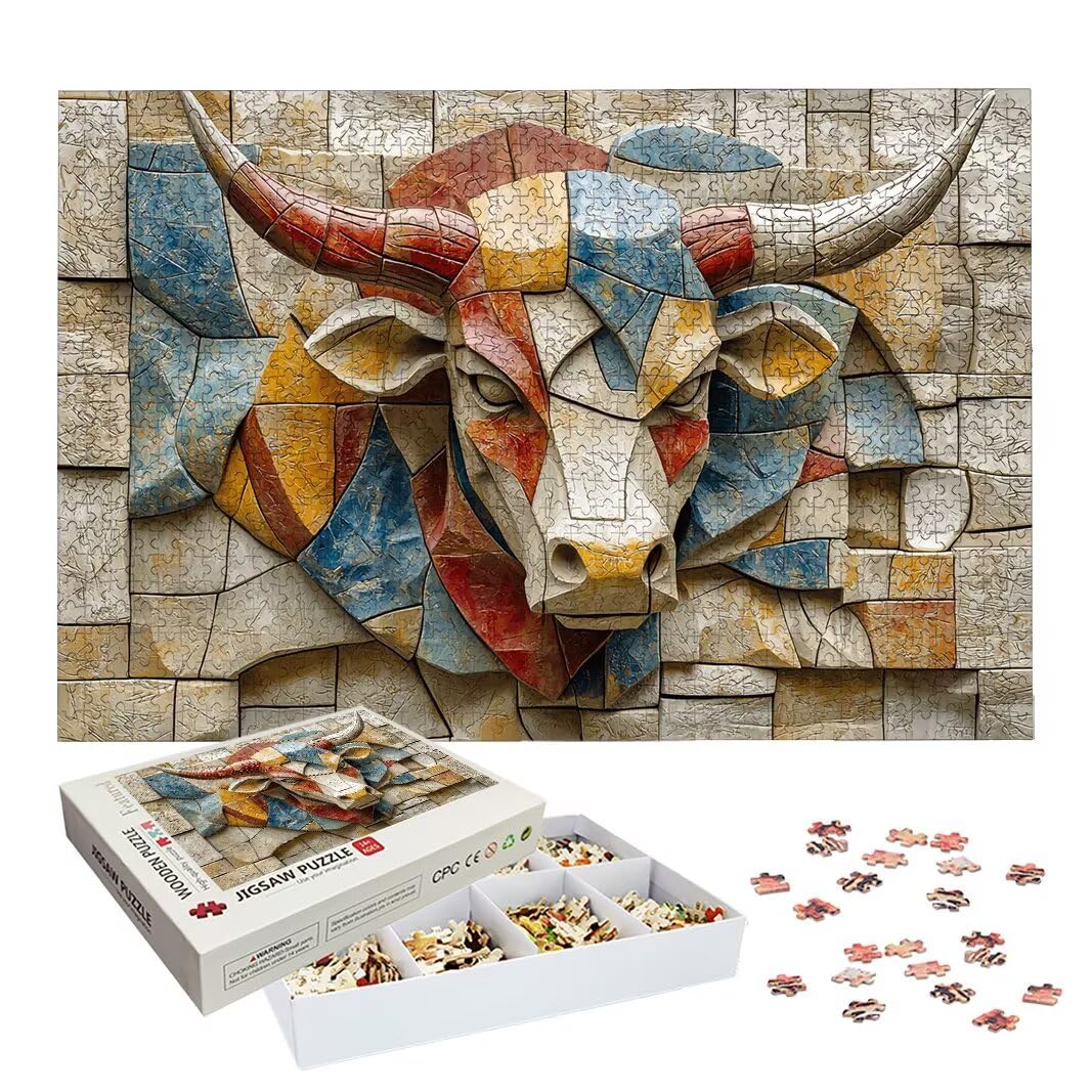 Puzzle Bue, Puzzle 1000 Pezzi per Adulti, Decor, Regalo Donna/Uomo -2587
