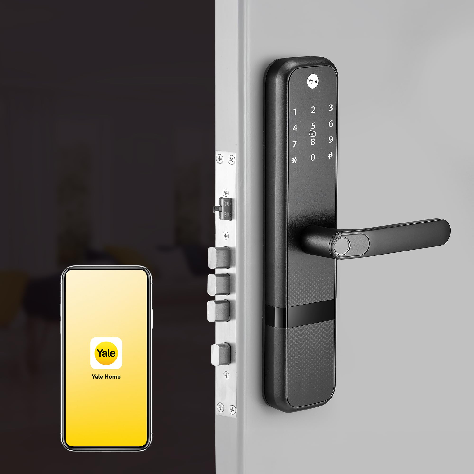 Yale Zuri Smart Door Lock with 5 Way Unlocking (Fingerprint, PIN, RFID, Manual Key) and Built-in Bluetooth (to Access Through Home App)-picture-21