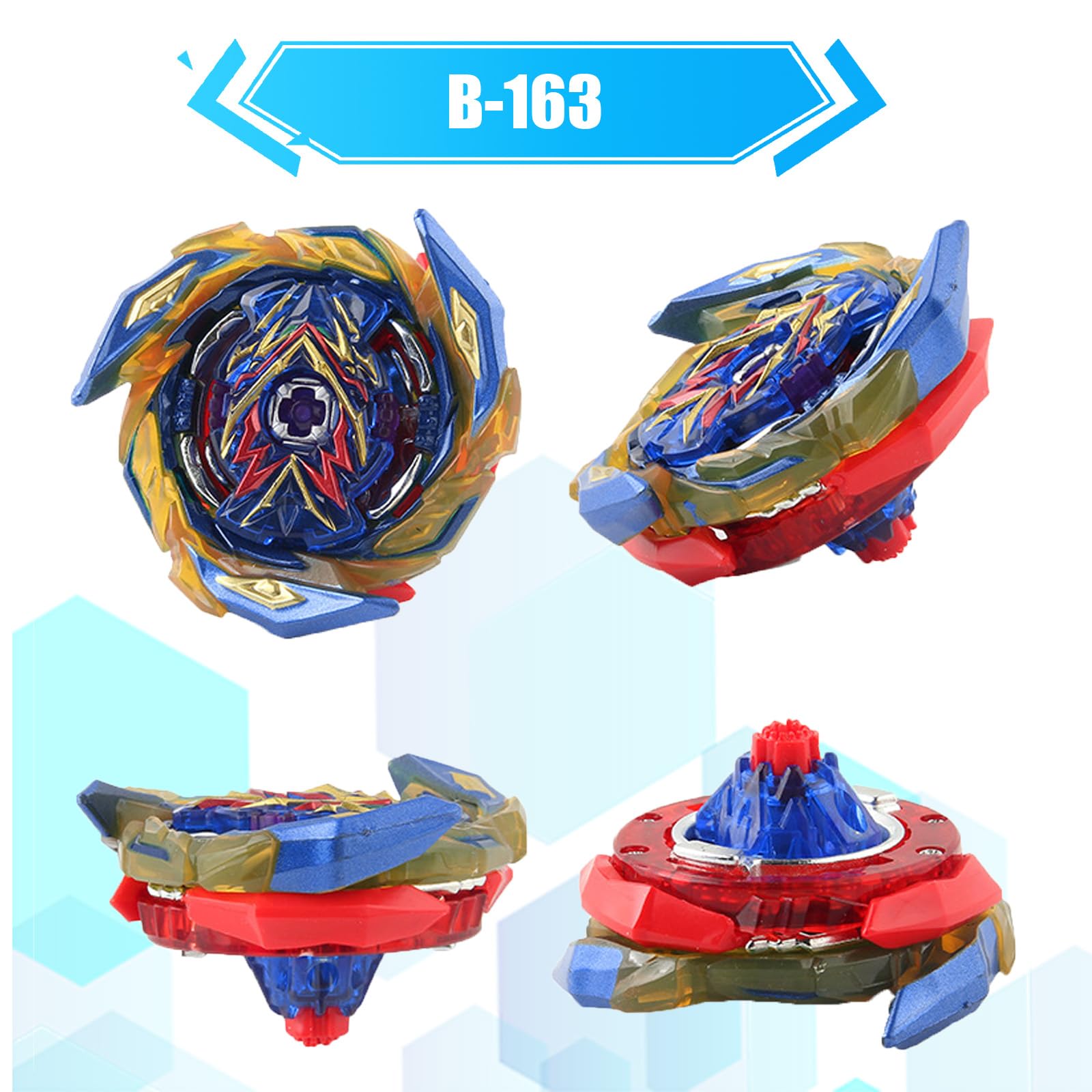 Gyroscope Turbos Kit toupie de Combat 4D Arena Metal Fusion avec Lanceur de Bataille, Coffret Cadeau (163+173-1)