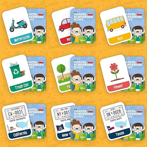 Miniatura 5 de merka Paquete de tarjetas didácticas educativas Baraja de Estados Unidos y Presidentes, Tabla periódica de los elementos y juego de búsqueda del